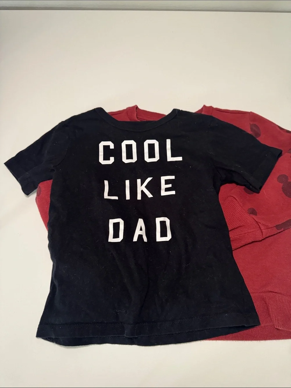 Disney Mickey Mouse Sweater + Black 'Cool Like Dad' Top - Bundle of 2 size 3T